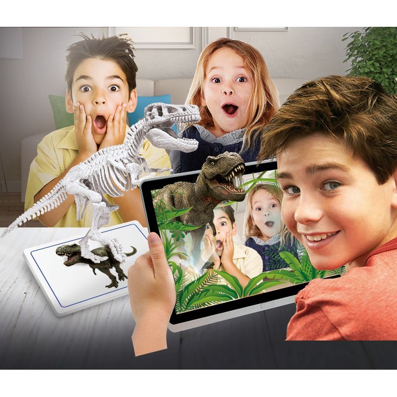 Jucarii, Copii si Bebe - Jucarii si jocuri - Jucarii & jocuri educative - Jucarii interactive - Descopera dinozaurul t-rex & triceraptor fluo stiinta si joaca - Infinity.ro