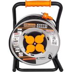 Casa si Gradina - Electrice - Accesorii electrice - Prelungitoare, triple, fise - Prelungitor electric industrial, pe tambur, 3x1.5 mm², IP44, 50 m, Richmann Exclusive - Infinity.ro
