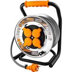Casa si Gradina - Electrice - Accesorii electrice - Prelungitoare, triple, fise - Prelungitor electric industrial, pe tambur, 3x2.5 mm², IP44, 20 m, Richmann Exclusive - Infinity.ro