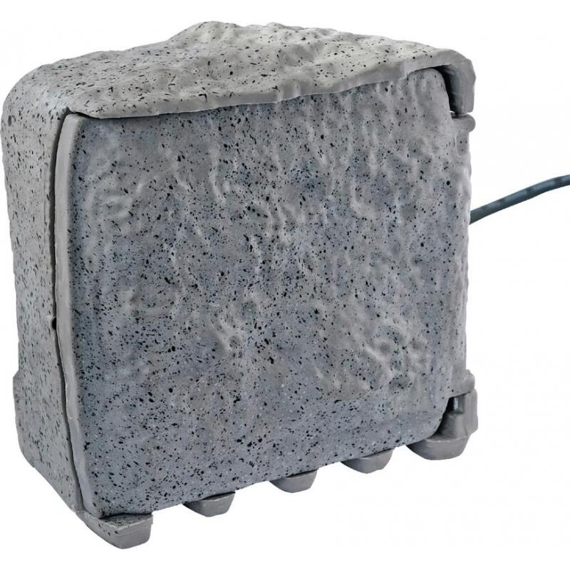 Casa si Gradina - Electrice - Accesorii electrice - Prelungitoare, triple, fise - Prelungitor electric pentru gradina, model piatra, impermeabil, cu senzor de lumina, 4 prize, 3 m, Strend Pro - Infinity.ro