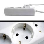 Casa si Gradina - Electrice - Accesorii electrice - Prelungitoare, triple, fise - Prelungitor electric cu impamantare si protectie copii, 3 prize, cablu 3m - Infinity.ro