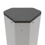 Casa si Gradina - Electrice - Accesorii electrice - Prelungitoare, triple, fise - Distribuitor 3 prize, protectie pentru copii si 2 USB, Montare pe Colt, Rabatabil, 250 V, 276 x 99.5 x 51.7 mm, Argintiu - Infinity.ro