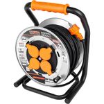 Casa si Gradina - Electrice - Accesorii electrice - Prelungitoare, triple, fise - Prelungitor electric industrial, pe tambur, 3x1.5 mm², IP44, 25 m, Richmann Exclusive - Infinity.ro