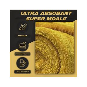 Prosop Usacre Ultra Absorbant si Super Moale 90x60cm, 1200GSM Billionaire Billionaire Drain Towel Supreme XXL