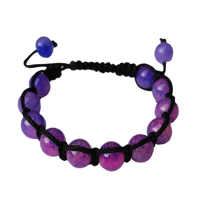 Fashion, accesorii si bijuterii - Femei - Bijuterii femei - Bratari femei - Bratara cu Margele mov, 57BJ - Infinity.ro