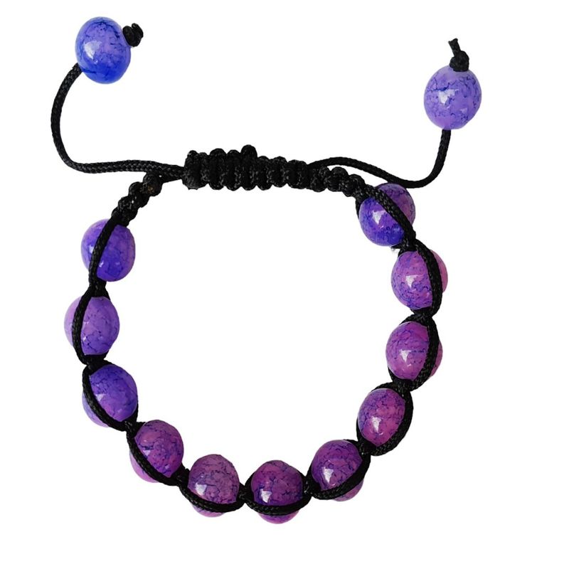 Fashion, accesorii si bijuterii - Femei - Bijuterii femei - Bratari femei - Bratara cu Margele mov, 57BJ - Infinity.ro