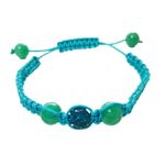 Fashion, accesorii si bijuterii - Femei - Bijuterii femei - Bratari femei - Bratara cu pietre Hematit, Charmuri si Cristale, Albastru, 112BJ - Infinity.ro