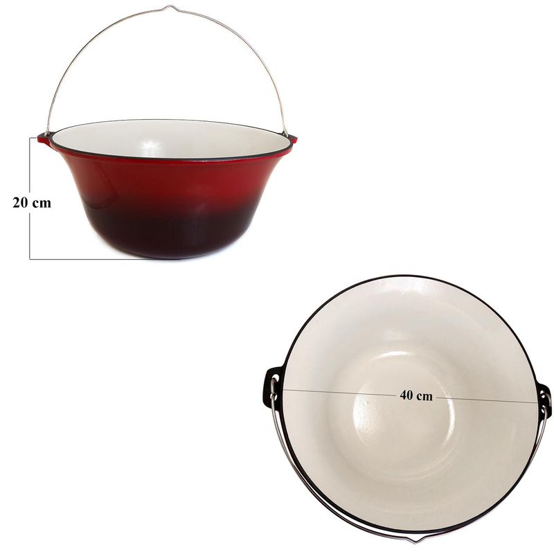 Casa si Gradina - Bucatarie si vesela - Vase pentru gatit - Oale si cratite - Ceaun, tuci, fonta, emailat, 16 L, Mercaton - Infinity.ro