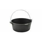 Casa si Gradina - Bucatarie si vesela - Vase pentru gatit - Oale si cratite - Ceaun fonta, cu maner si capac, 7.2 L, 30x14 cm, Perfect Home - Infinity.ro