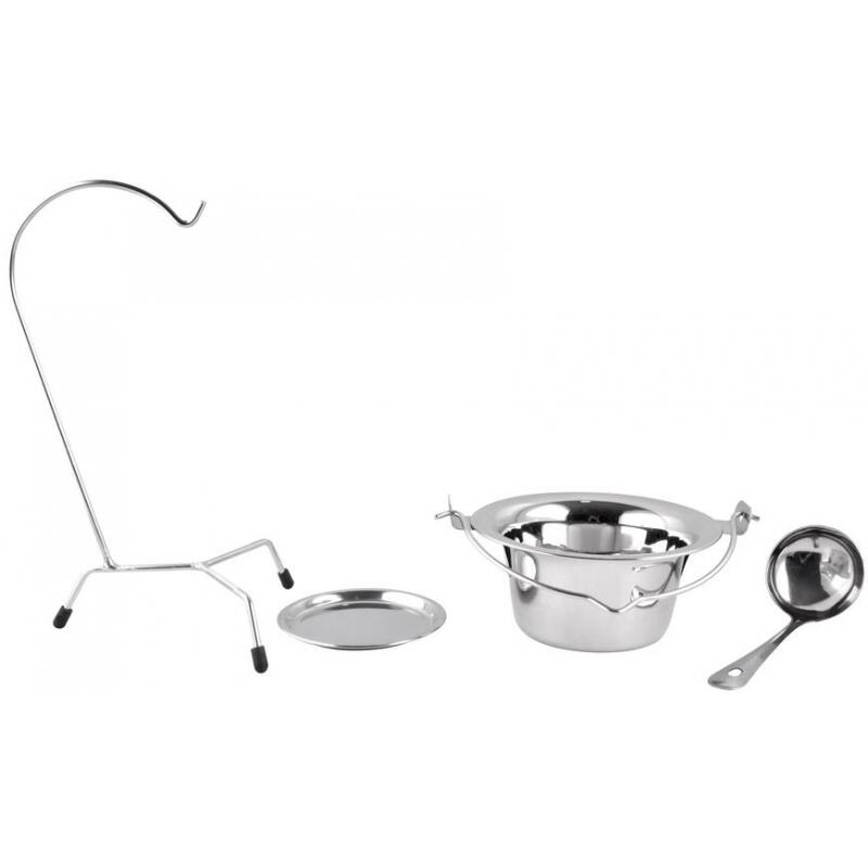Casa si Gradina - Bucatarie si vesela - Vase pentru gatit - Oale si cratite - Set pentru servire ceaun, din inox, 0.8 L, 3 piese, Magic Home - Infinity.ro
