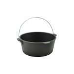 Casa si Gradina - Bucatarie si vesela - Vase pentru gatit - Oale si cratite - Ceaun fonta, cu maner si capac, 6 L, 30x10 cm, Perfect Home - Infinity.ro