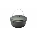Casa si Gradina - Bucatarie si vesela - Vase pentru gatit - Oale si cratite - Ceaun fonta, cu maner si capac, 6 L, 30x10 cm, Perfect Home - Infinity.ro