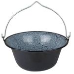 Casa si Gradina - Bucatarie si vesela - Vase pentru gatit - Oale si cratite - Ceaun emailat rezistent, 25 litri, negru - Infinity.ro
