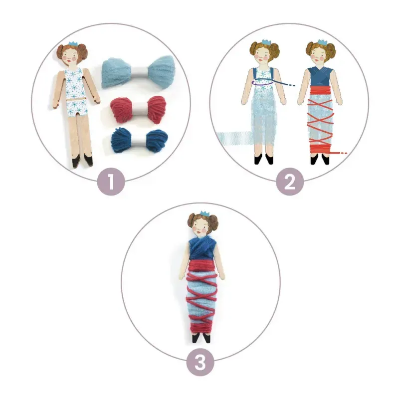 Jucarii, Copii si Bebe - Jucarii si jocuri - Jucarii & jocuri educative - Jocuri si jucarii educative - Joc creativ DIY Papusi pentru vise senine - Infinity.ro