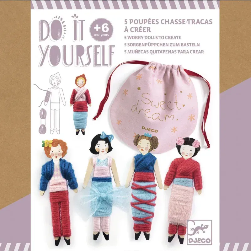 Jucarii, Copii si Bebe - Jucarii si jocuri - Jucarii & jocuri educative - Jocuri si jucarii educative - Joc creativ DIY Papusi pentru vise senine - Infinity.ro