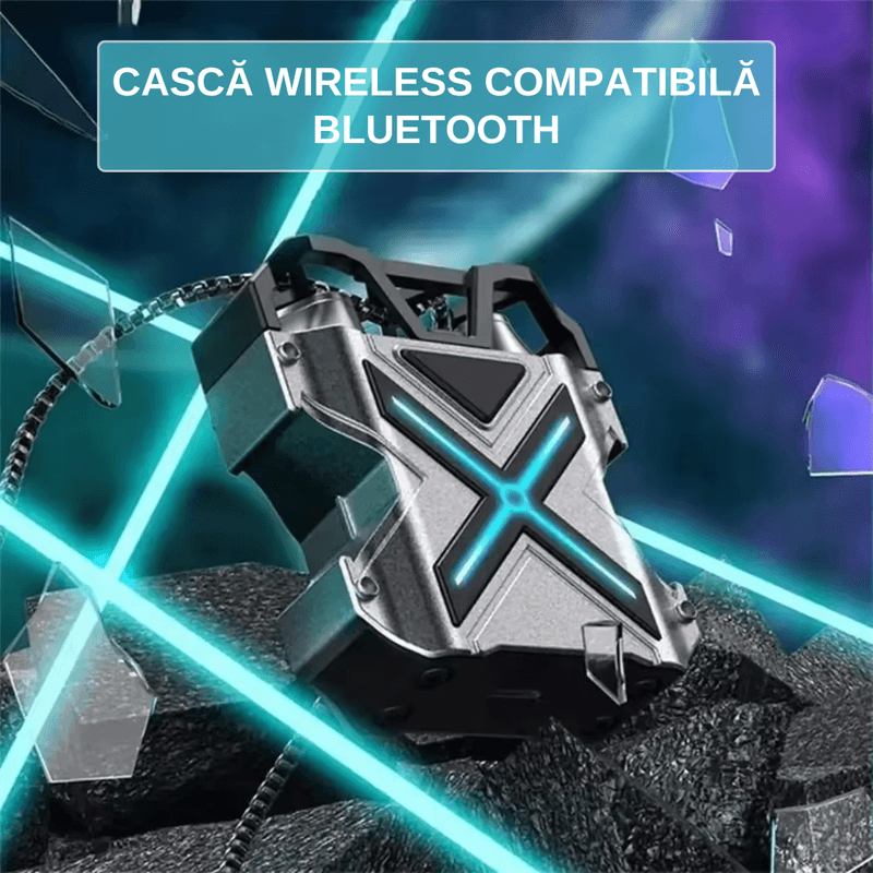 PC, gaming si accesorii - Gaming - Accesorii gaming - Controlere, Volane si Casti gaming - Casti Wireless Gaming LUDORA®, Bluetooth 5.3, cu Dopuri Hi-Fi, Premium Sound, Distanta 10m, Autonomie Medie 12H - Infinity.ro