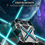 PC, gaming si accesorii - Gaming - Accesorii gaming - Controlere, Volane si Casti gaming - Casti Wireless Gaming LUDORA®, Bluetooth 5.3, cu Dopuri Hi-Fi, Premium Sound, Distanta 10m, Autonomie Medie 12H - Infinity.ro
