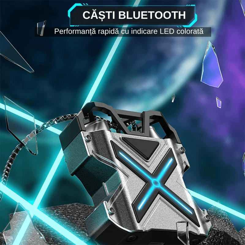 PC, gaming si accesorii - Gaming - Accesorii gaming - Controlere, Volane si Casti gaming - Casti Wireless Gaming LUDORA®, Bluetooth 5.3, cu Dopuri Hi-Fi, Premium Sound, Distanta 10m, Autonomie Medie 12H - Infinity.ro