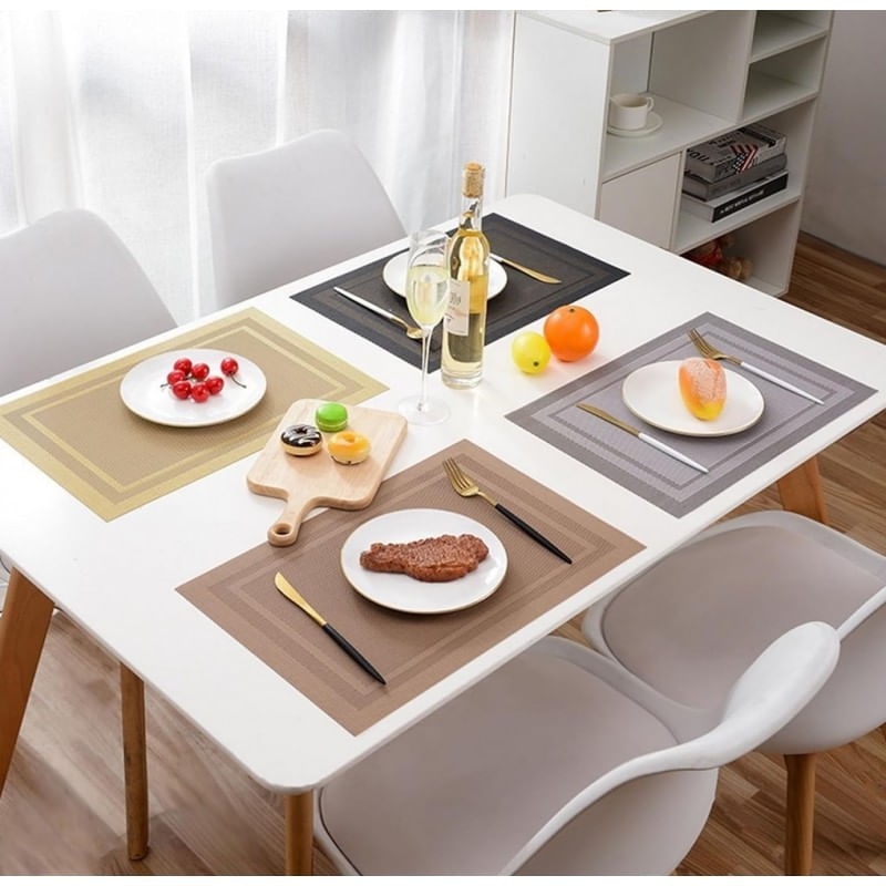 Casa si Gradina - Textile si covoare - Textile bucatarie - Servete si naproane - Suport - napron de masa gri, rezistent la apa, dreptunghiular, MP34S - Infinity.ro