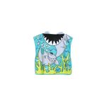 Jucarii, Copii si Bebe - Igiena si ingrijire - Baia bebelusului - Prosoape si halate de baie copii - Prosop de baie si plaja, tip pelerina halat cu gluga, model rechin pentru copii, PEL01WZ3 - Infinity.ro