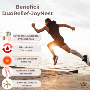 Aparat masaj picioare JoyNest® DuoRelief cu compresie aer si incalzire, masaj gambe si coapse