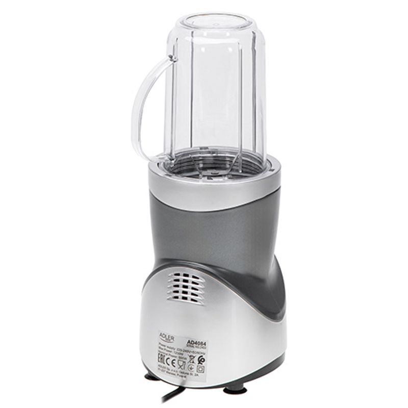 Electronice si Electrocasnice - Electrocasnice bucatarie - Mixere, tocatoare & roboti de bucatarie - Blendere si mini tocatoare - Blender smoothie Adler AD4084, 1000W, fara BPA, 4 recipiente - Infinity.ro