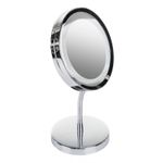 Ingrijire personala si Cosmetice - Machiaj - Oglinzi cosmetice - Oglinda cosmetica reglabila cu lupa si Iluminare cu LED Adler 2159 - Infinity.ro