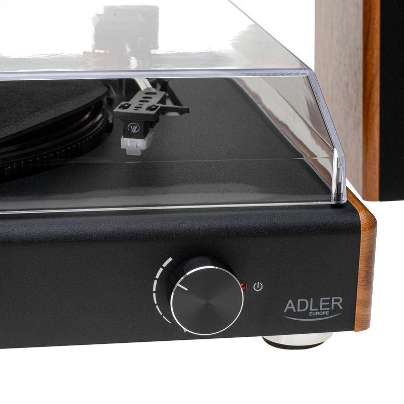TV, Audio-Video si Foto - Audio Hi-Fi - Pick-Up - Pick-up Adler AD1915, 3 viteze, 7, 10, 12 inch, bluetooth, salvare pe stick, 2x5W - Infinity.ro