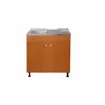 Casa si Gradina - Sanitare - Chiuveta bucatarie si accesorii - Baterii bucatarie - Set Masca Chiuveta Cires  80 cm X 50 cm X 80 cm, Chiuveta inox cuva dreapta, Baterie inox SUS  si Sifon scurgere - Infinity.ro