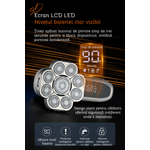 Ingrijire personala si Cosmetice - Aparate & accesorii ingrijire personala - Aparate de ras si tuns - Aparate de ras electrice - Aparat de ras electric Profesional, Accesorii 6 in 1, 9 lame rotative, uscat si umed, Afisaj LED, Barba, Cap si Nas - Infinity.ro