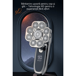 Ingrijire personala si Cosmetice - Aparate & accesorii ingrijire personala - Aparate de ras si tuns - Aparate de ras electrice - Aparat de ras electric Profesional, Accesorii 6 in 1, 9 lame rotative, uscat si umed, Afisaj LED, Barba, Cap si Nas - Infinity.ro