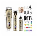 Ingrijire personala si Cosmetice - Aparate & accesorii ingrijire personala - Aparate de ras si tuns - Aparate de tuns - Masina de tuns si aparat de ras, 3 in, profesionala, trimmer cu lama T par/barba/par corporal/nas, rezistent la apa - Infinity.ro