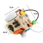 Jucarii, Copii si Bebe - Jucarii si jocuri - Jucarii & jocuri educative - Jucarii interactive - Cub Montessori  14 in 1 cu activitati senzoriale pentru copii, Busy Cube, 3 ani+, Edujucarii - Infinity.ro