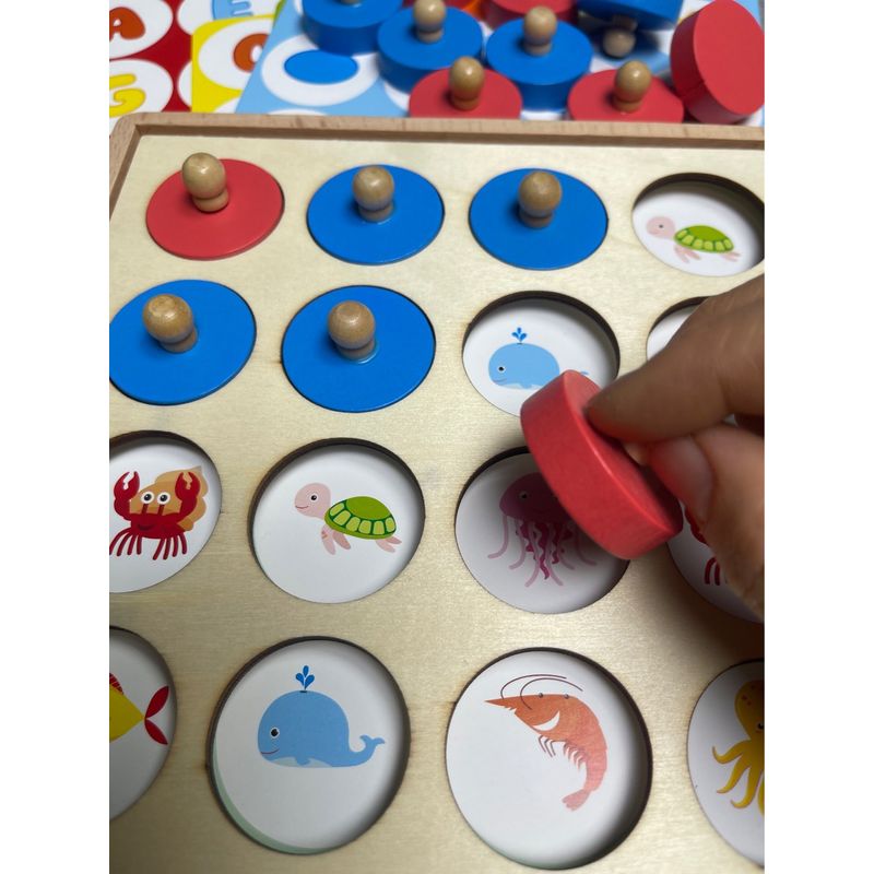 Jucarii, Copii si Bebe - Jucarii si jocuri - Jucarii & jocuri educative - Jucarii interactive - Joc educativ de memorie  si asociere „Multi Function Memory Chess”, 3 ani+, EduJucarii - Infinity.ro