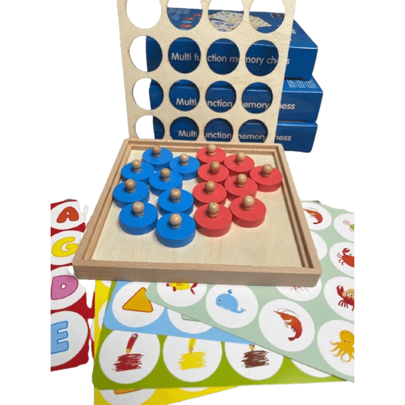 Jucarii, Copii si Bebe - Jucarii si jocuri - Jucarii & jocuri educative - Jucarii interactive - Joc educativ de memorie  si asociere „Multi Function Memory Chess”, 3 ani+, EduJucarii - Infinity.ro