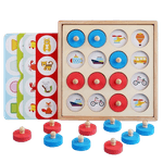 Jucarii, Copii si Bebe - Jucarii si jocuri - Jucarii & jocuri educative - Jucarii interactive - Joc educativ de memorie  si asociere „Multi Function Memory Chess”, 3 ani+, EduJucarii - Infinity.ro