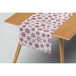 Casa si Gradina - Textile si covoare - Textile bucatarie - Fete de masa - Traversa de masa 180x40cm, din bumbac impermeabil, fata de masa imprimeu Craciun 3D, Koken, Rezistenta la pete - Infinity.ro