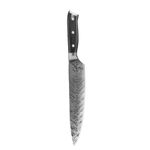 Casa si Gradina - Bucatarie si vesela - Vesela si tacamuri - Cutite si seturi de cutite - Cutit Profesional de bucatarie model Damasc, Koken, Lama de 21 cm, otel continut ridicat de carbon, Maner ergonomic Lemn - Infinity.ro