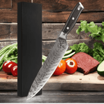 Casa si Gradina - Bucatarie si vesela - Vesela si tacamuri - Cutite si seturi de cutite - Cutit Profesional de bucatarie model Damasc, Koken, Lama de 21 cm, otel continut ridicat de carbon, Maner ergonomic Lemn - Infinity.ro