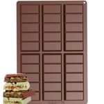 Casa si Gradina - Bucatarie si vesela - Ustensile bucatarie - Forme prajituri - Forma silicon de ciocolata Dubai Koken model: 6 forme ciocolata, 25 x 17 x1.3 cm, Bucurate si creaza DIY, Maro - Infinity.ro