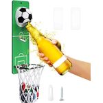 Casa si Gradina - Bucatarie si vesela - Accesorii bar - Tirbusoane si dopuri - Desfacator de Sticle cu Colector de Capace Koken, - Decor si Cadou Perfect, 20x8 cm, 3 Moduri de Instalare, Otel/Verde - Infinity.ro