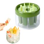 Casa si Gradina - Bucatarie si vesela - Ustensile bucatarie - Forme prajituri - Forma pentru Inghetata Koken, Matrita cu 8 compartimente din Plastic Ecologic, Verde, 11x13 cm - Infinity.ro