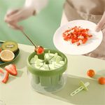 Casa si Gradina - Bucatarie si vesela - Ustensile bucatarie - Forme prajituri - Forma pentru Inghetata Koken, Matrita cu 8 compartimente din Plastic Ecologic, Verde, 11x13 cm - Infinity.ro