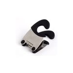 Casa si Gradina - Bucatarie si vesela - Ustensile bucatarie - Polonice, linguri si clesti de bucatarie - Suport Lingura Koken pentru oala, Clema pentru ustensile, din Otel inoxidabil, Rezistent la Caldura, anticoroziv, Negru - Infinity.ro