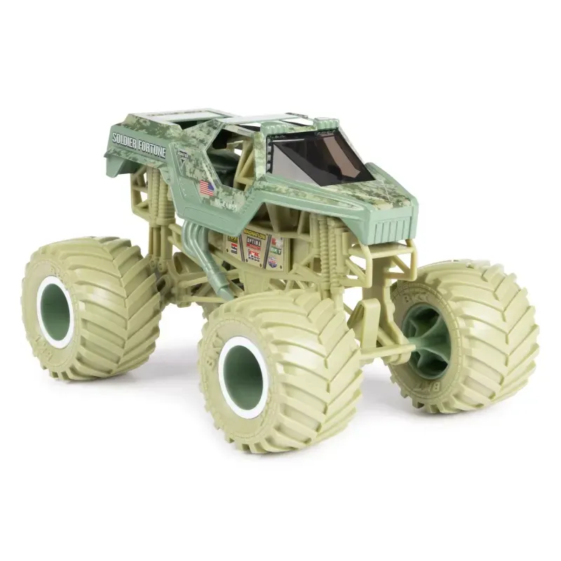 Jucarii, Copii si Bebe - Jucarii si jocuri - Vehicule si jucarii cu telecomanda - Masinute - Masina metalica, Monster Jam, Soldier Fortune, 1:24 - Infinity.ro