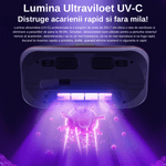 Electronice si Electrocasnice - Ingrijirea locuintei - Aspiratoare - Aspirator Profesional LUDORA® de Mana Antiacarieni , 2 in 1 Tehnologie UV, Putere de Aspirare de 12000pa, Filtru HEPA - Infinity.ro