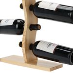 Casa si Gradina - Bucatarie si vesela - Accesorii bar - Suporturi bauturi - Suport pentru 4 sticle de vin, lemn de pin, 30x10x40 cm, Excellent Houseware - Infinity.ro