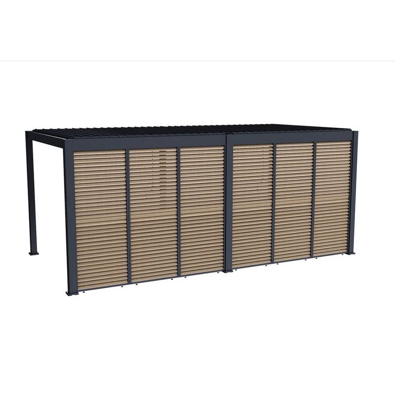 Casa si Gradina - Gradina si terasa - Decoratiuni exterior - Arcade - Panou fix pentru umbrire, cu lamele rotative, 1 m, UnicSpot - Infinity.ro