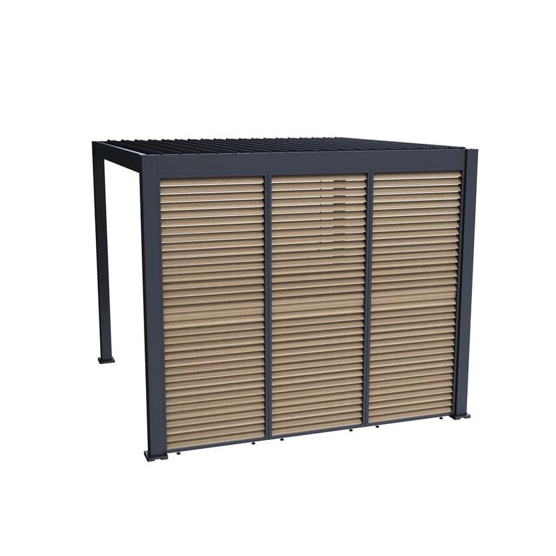 Casa si Gradina - Gradina si terasa - Decoratiuni exterior - Arcade - Panou fix pentru umbrire, cu lamele rotative, 1 m, UnicSpot - Infinity.ro