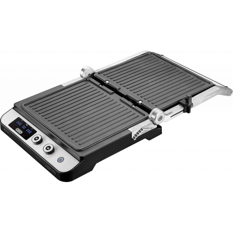Electronice si Electrocasnice - Electrocasnice bucatarie - Aparate de gatit & desert - Gratare electrice - Contact grill ECG KG 1000 Gourmet, 1650–2000 W, 2 termostate independente - Infinity.ro